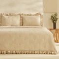 Karaca Home White Collection Perios %100 Pamuk Çİft Kişilik Spring Comfort Fırfırlı Bej