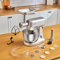 Karaca Multicast Plus Döküm Kıyma Çekme/Sucuk-Sosis/İçli Köfte/ Kurabiye Aparatlı Hamur Yoğurma Makinesi Silver 5L 