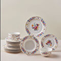 Karaca Forever Bone Gülşah 24 Parça 6 Kişilik Yemek Takımı
