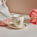 Karaca Vintage Rose Çay Fincanı ve Tabağı 200 ml