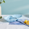 Karaca Perla Melamin Bölmeli Çerezlik Oval 33 cm Mavi