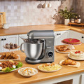 Karaca Mastermaid Chef Ultra D2000W Dijital Ekranlı Hamur Yoğurma Makinesi Galaxy Grey 7L 