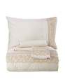 Karaca Home Serena Gold Saten Dantelli Nevresim Seti