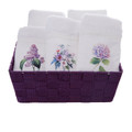 Karaca Home Tropik Mor 5'li Sepetli Havlu 30x50 cm