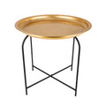 Karaca Home Lena Gold Dövmeli Ayaklı Tepsi 45 cm