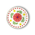 Bitossi Home Bel Paese Leaves Porselen Yuvarlak Tabak 32 cm