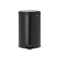 BRABANTIA 001-01- NEWICON MATT BLACK PEDALLI ÇÖP KUTUSU 5L