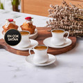 Emsan Lilyum 6 Kişilik Kahve Fincan Takımı 80 ml