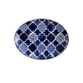 Jumbo Deep Blue Desenli Kayık Tabak 25 cm