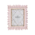 Karaca Eva Dalgalı Pembe Çerçeve 