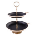 Karaca Black Birdy 32 cm 2 Katlı Servislik