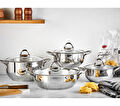 Karaca Alaska 8 Parça Çelik Tencere Seti