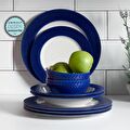 Karaca Petek 24 Parça 6 Kişilik Seramik Yemek Takımı Mavi