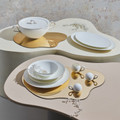 Karaca Fine Pearl Extra Chanak 62 Parça 12 Kişilik İnci Yemek Takımı Gold