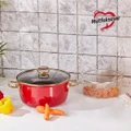 Karaca Mutfaksever Retro Emaye Kızartma Tenceresi Kırmızı 22 cm