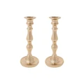 Karaca Lara Şamdan 2li Set 22,75cm Gold