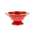Karaca Retro Kırmızı Süzgeç 22cm