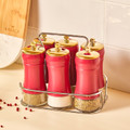 Karaca Gold Berry 7 Parça Kare Cam Baharat Takımı