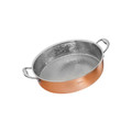 Karaca Powersteel 3Ply 316+ İndüksiyon Tabanlı Çelik Karnıyarık Tencere 24 Cm Copper