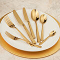 Karaca Linus Gold 42 Parça 6 Kişilik Çatal Kaşık Bıçak Takımı