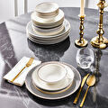 Karaca Signora 24 Parça 6 Kişilik Porselen Yemek Takımı
