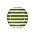 Karaca Kışa Hazırlık Yeşil Çizgili Servis Tabağı 27 cm