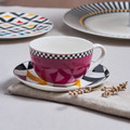 Karaca Game Mor Çay Fincanı ve Tabağı 220 ml