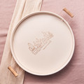 Karaca Country Yuvarlak Krem Tepsi 37 cm