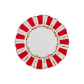 Karaca New Year Dreamy Çizgili Pasta Tabağı 22 cm