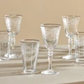 Karaca Classy Platin 24 Parça 6 Kişilik Bardak Seti