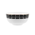 Karaca Monstera Porselen Şerit Çizgili Noodle Kase 14 cm