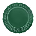 Karaca New Year Yılbaşı 24 Rölyefli Servis Tabağı 27 Cm Yeşil