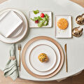 Karaca Santo New Bone 18 Parça Kahvaltı/Yemek Takımı Gold