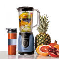 Karaca Blendfit Go Smoothie Blender Set Blue Gray