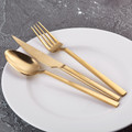 Jumbo 1800 18 Parça 6 Kişilik Titanyum Gold Çatal Kaşık Bıçak Seti