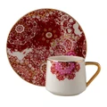Jumbo Red Lace 2'li Kahve Fincanı