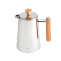 Jumbo Ventı X Double Wall Çelik French Press 800 Ml Ahşap Sap