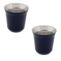 Jumbo Glory 7 Double Wall 2'li Termo Çelik Fincan 80ml - Lacivert