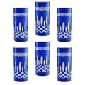 Jumbo Double Face 6 Parça Meşrubat Bardağı Mavi