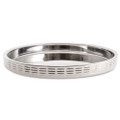 Jumbo Line Silver Yuvarlak Tepsi