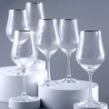 Jumbo Tulıpa Platin Kadeh 6'lı 350 Ml Ayaklı
