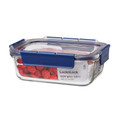 Lock and Lock Fırın Saklama Kabı Dörtgen Kilitli Mavi 1000 ml