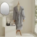 Karaca Home Elroy %100 Pamuk Erkek Bornoz Takımı XL-XXL Gri 