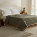 Karaca Home Caris Çift Kişilik Tek Pike Haki