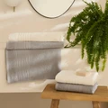 Karaca Home Line Soft %100 Pamuk 4 Parça Hamam Seti Ekru-Gri 