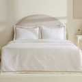 Karaca Home White Collection Doris %100 Pamuk Çift Kişilik Yatak Örtüsü Takımı Bej