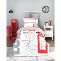 Karaca Home Young London %100 Pamuk Tek Kişilik Nevresim Takımı
