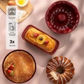 Emsan Wellbake 3'lü Kek Kalıbı Seti Bordo