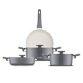 Jumbo Swiss Crystal 7 Parça Tencere Seti Grey