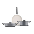 Jumbo Swiss Crystal 5 Parça Tencere Seti Grey